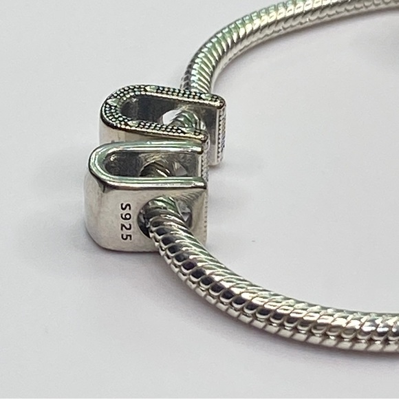 Sterling Silver Letter U Charm - Picture 4 of 7